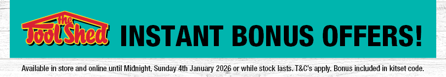 Silly Season Flyer (1 Dec 2025 - 4 Jan 2026) - ToolShed Instant Bonuses